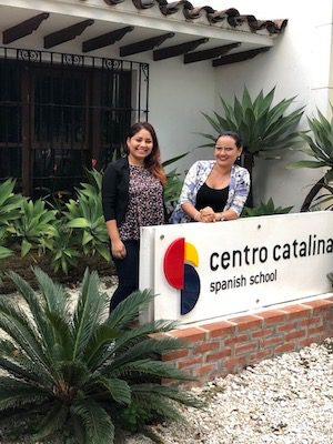 Lineth and Wendy of Centro Catalina which is located in a great neighborhood called El Poblado.