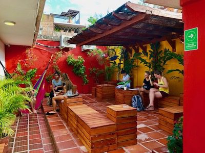 Centro Catalina has many classrooms and a lovely patio for students