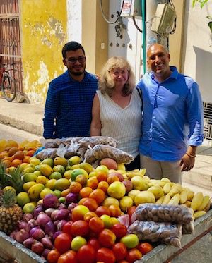 Fresh fruits and vegetables markets abound in Cartagena