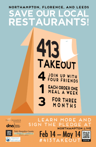 Join the “413 Take Out”; pledge to support local restaurants!