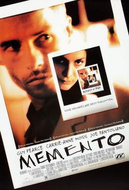 Movie poster of Memento.