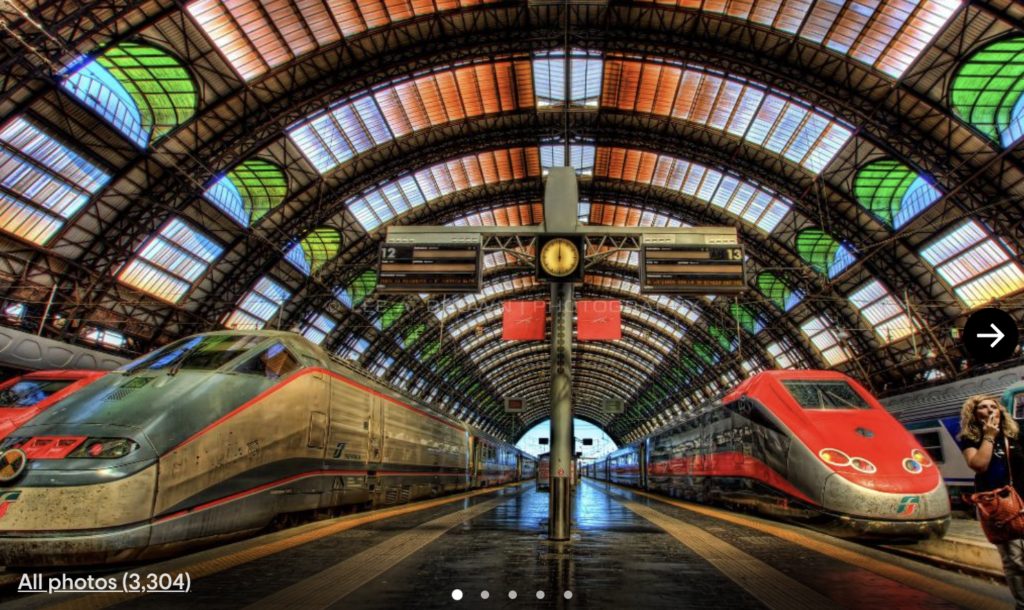Milano Centrale train station in Milan, Italy