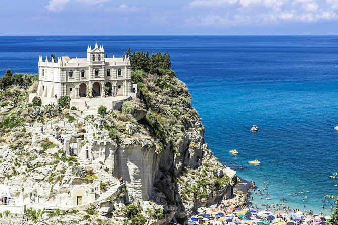 An aerial view of Tropea, Italy.