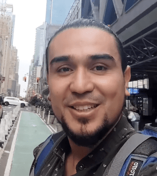 Photographer, Edwin Cubillos in New York City.