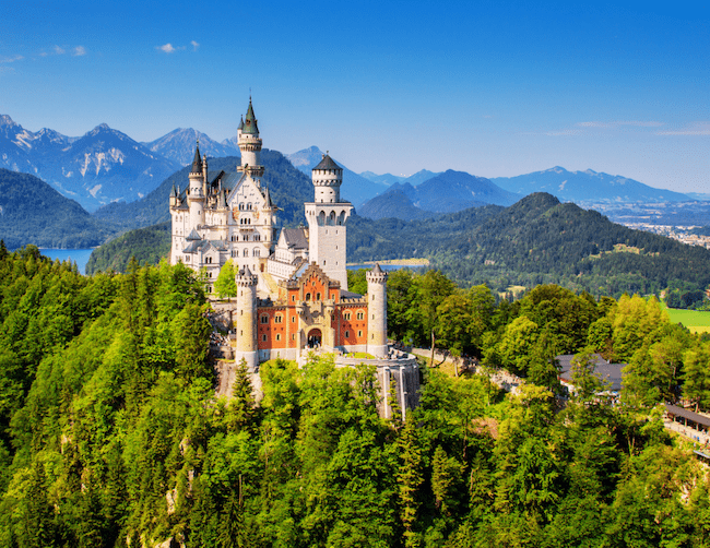 A castle in Bavaria, Germany.