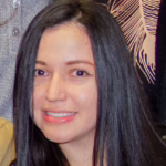 A student with dark hair.