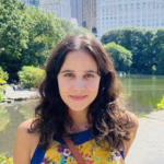 Woman next to a river.