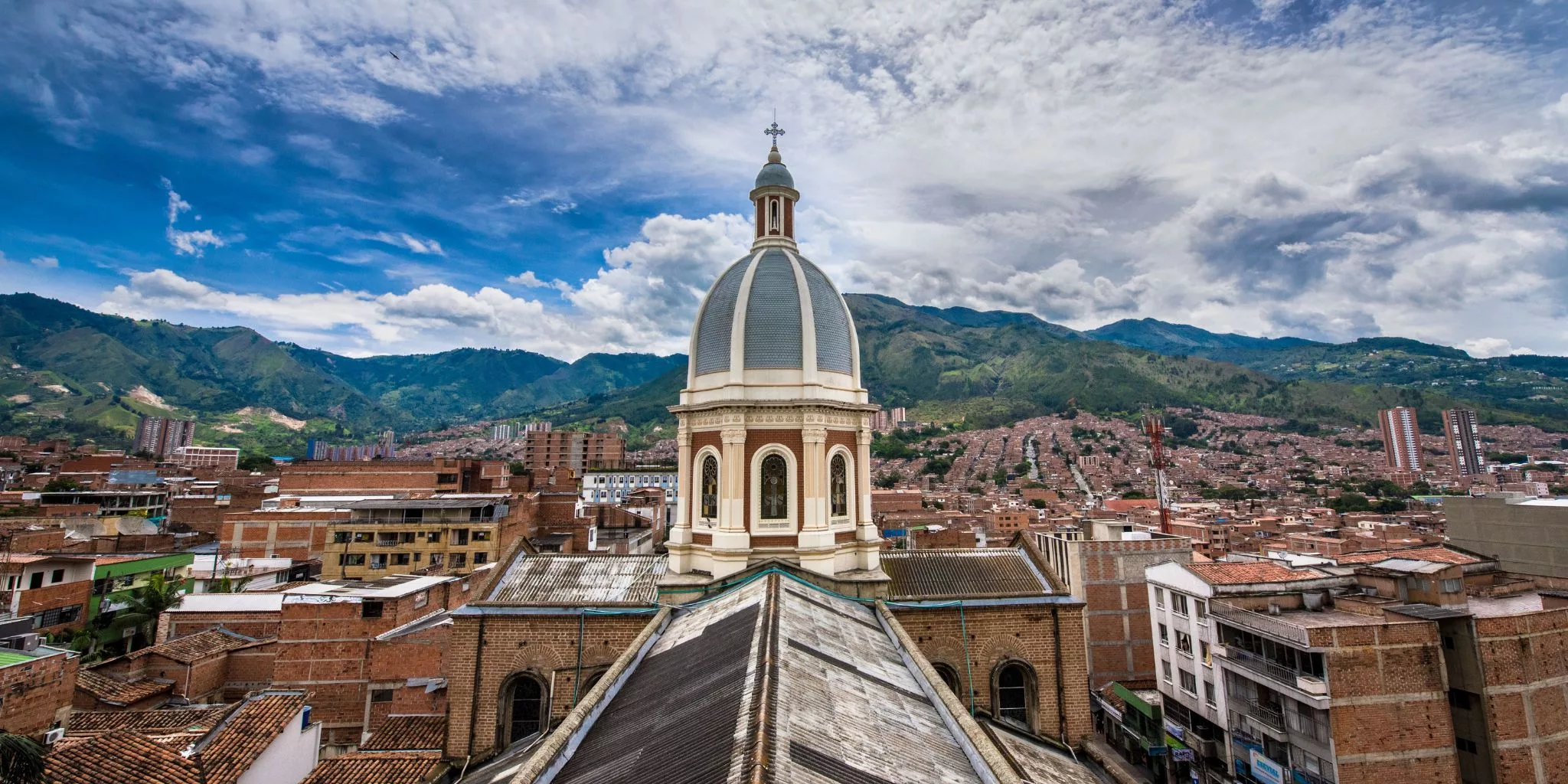 An overview of Medellin, Colombia.