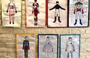 Literate mending workshop at ILI, Northampton