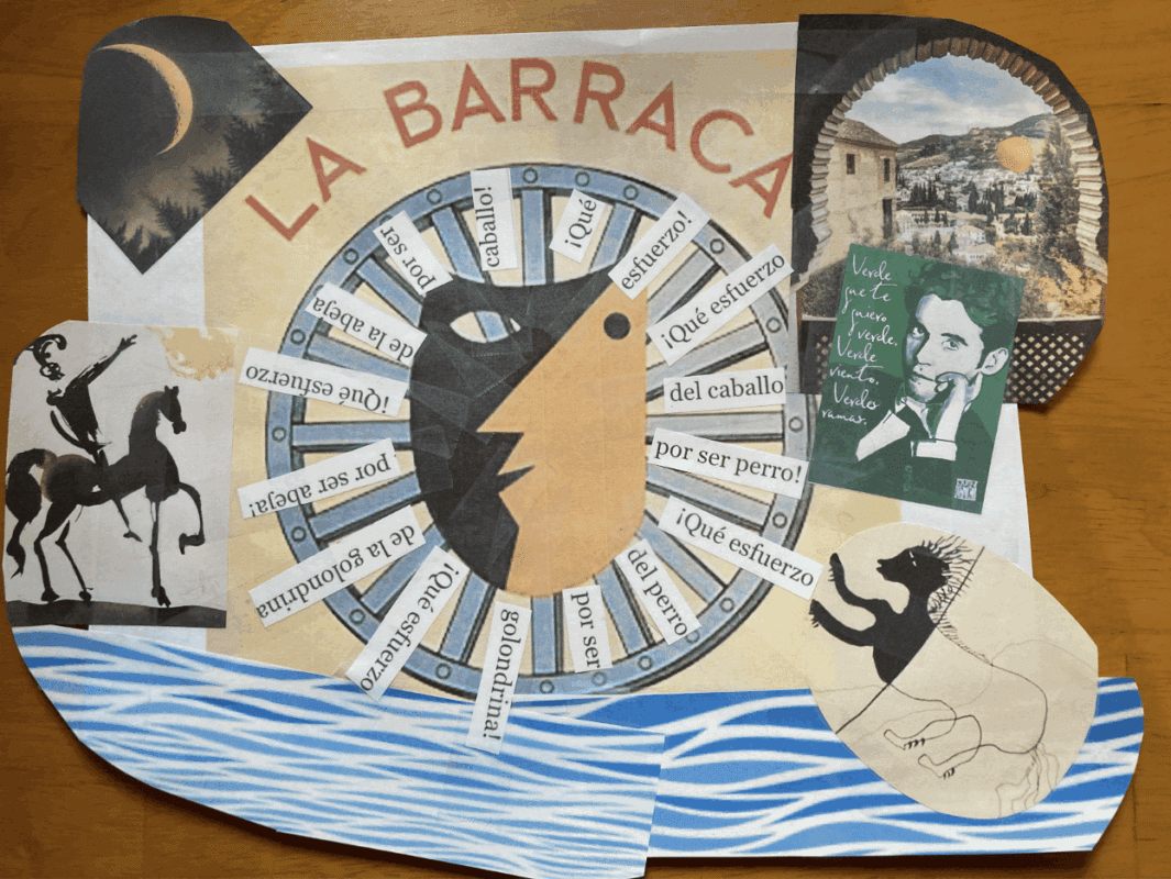 A collage inspired by Gabriel García Lorca.