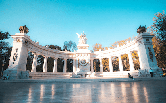 The Benito Juarez monument in Mexico City.
