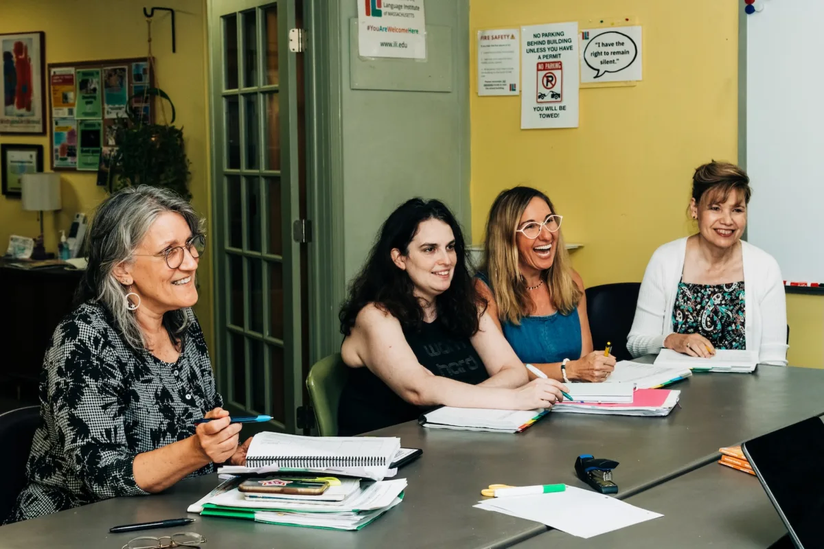 TESOL participants learn about ESOL teaching methodology in the intensive certificate course.